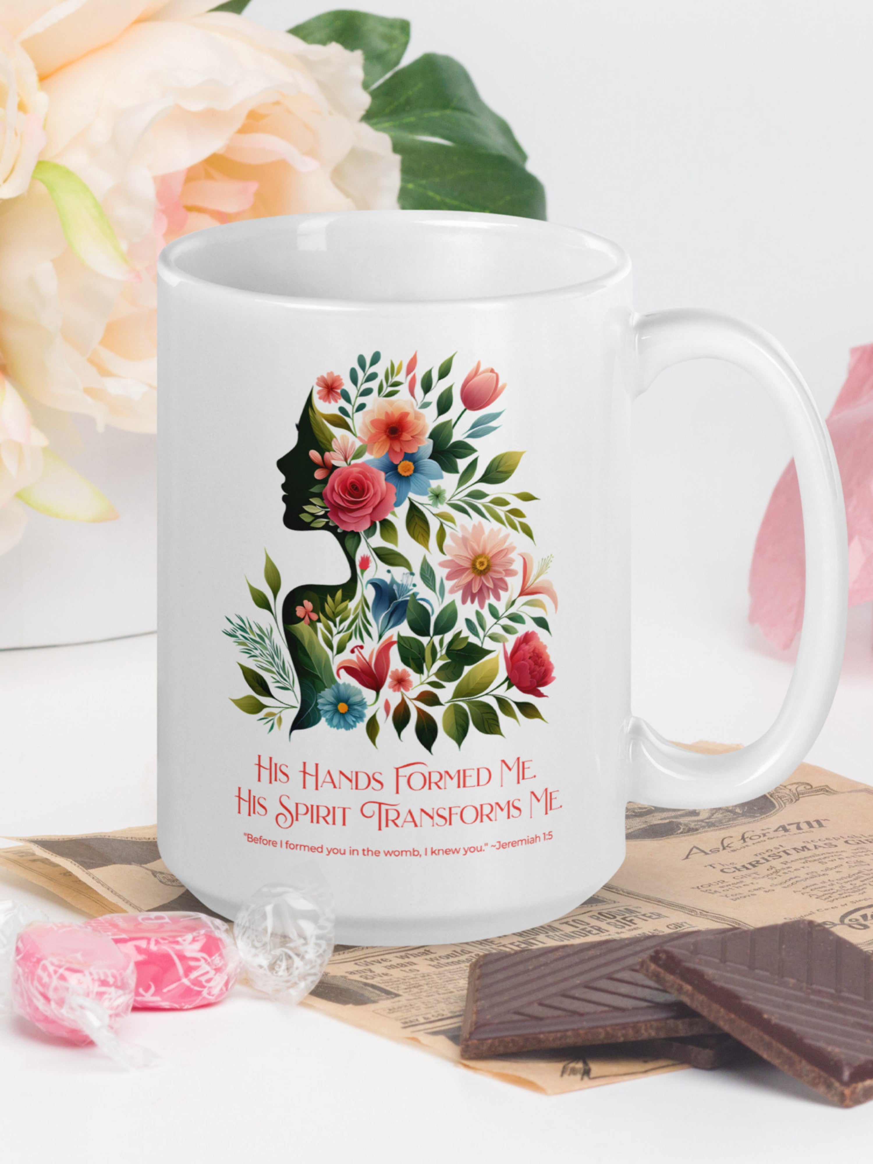 His Hands Formed Me. — Transformation Mug