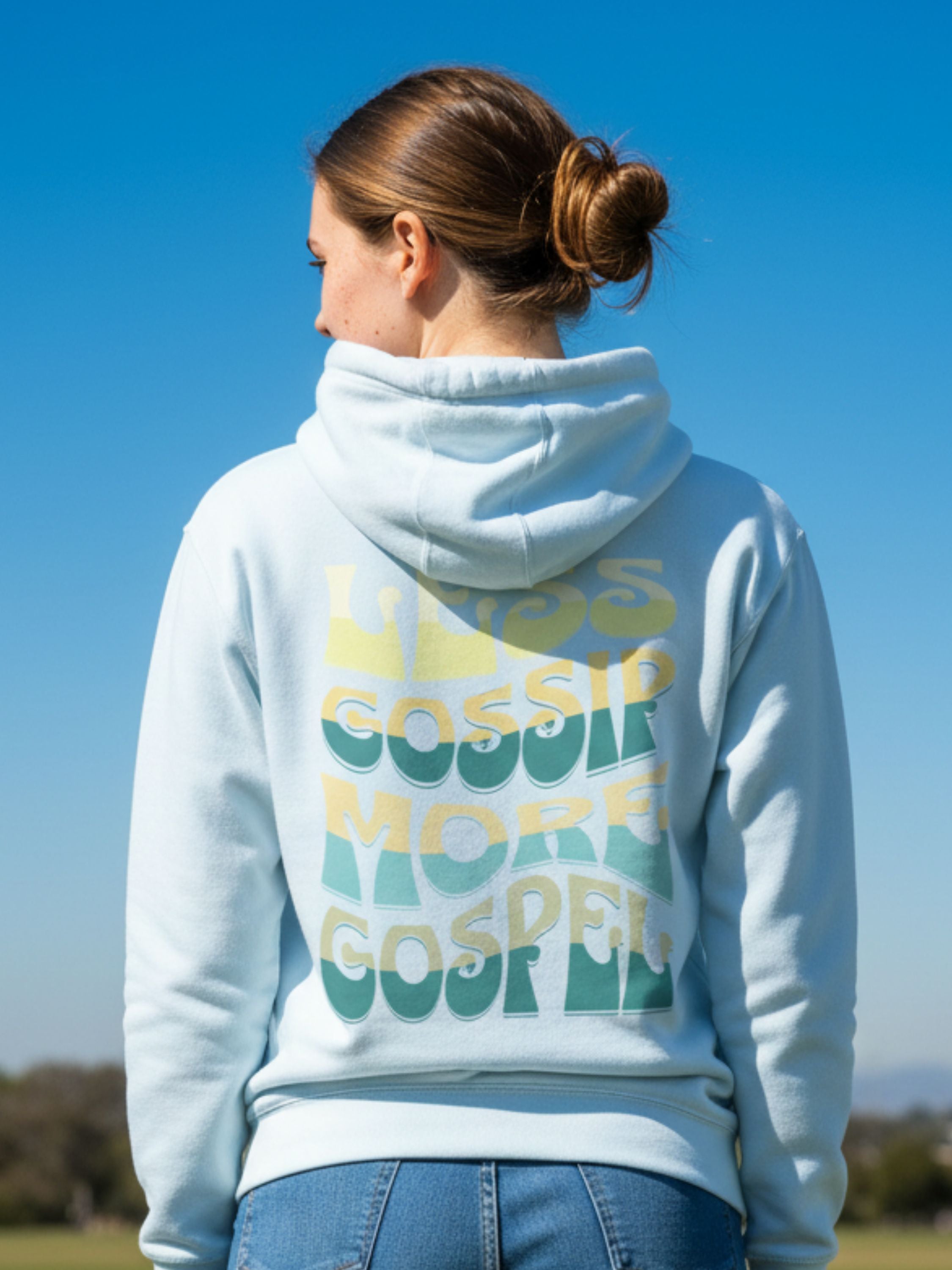 Less Gossip More Gospel — Retro Hoodie
