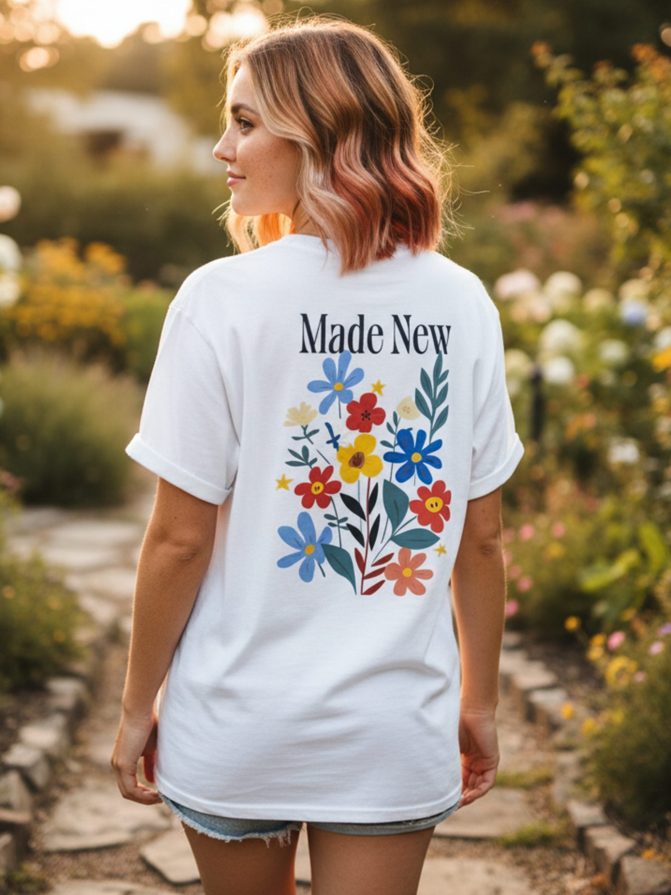 Made New — Whimsy Flowers T-Shirt