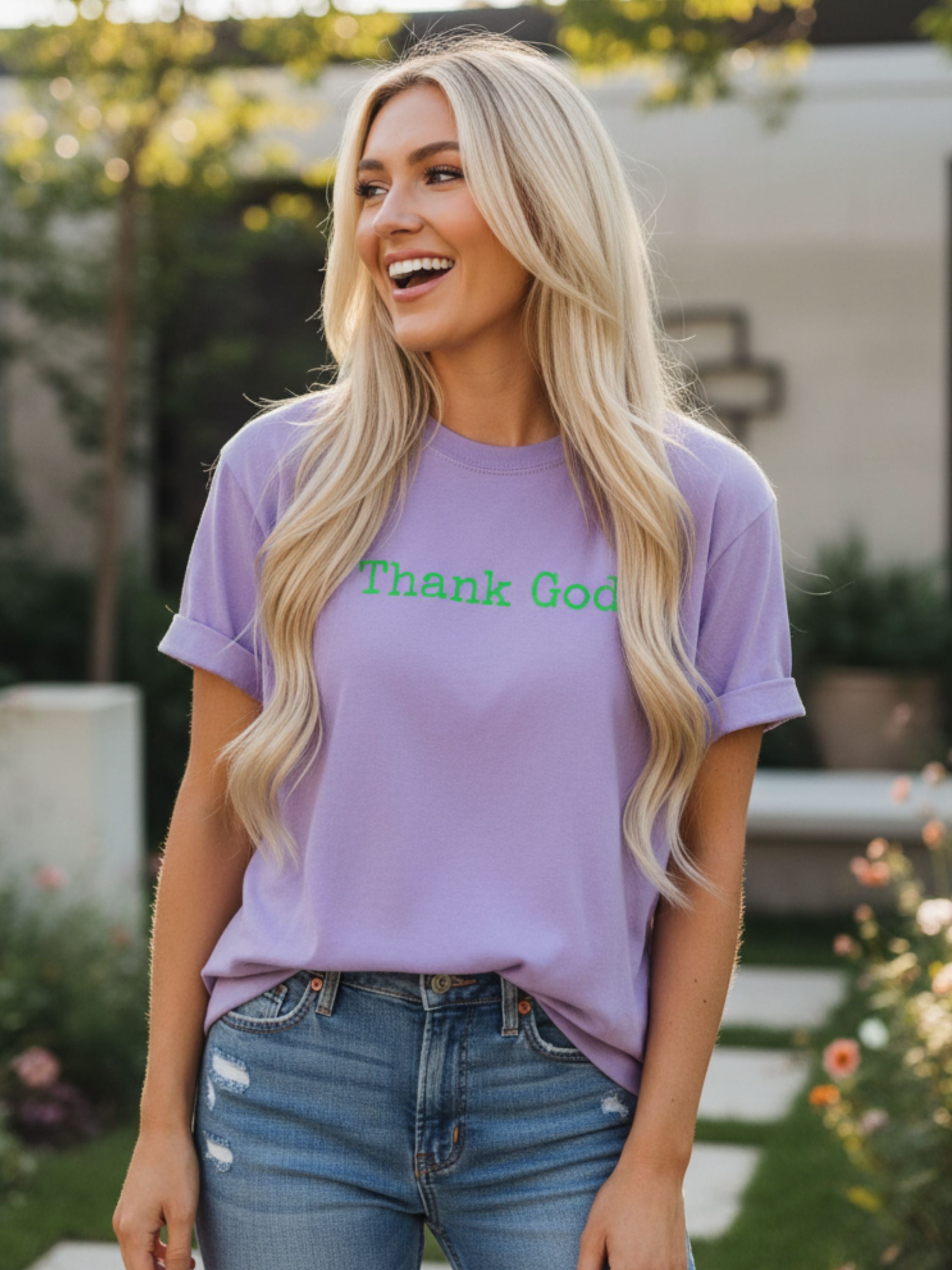 Thank God — Bright Lines Christian Tee