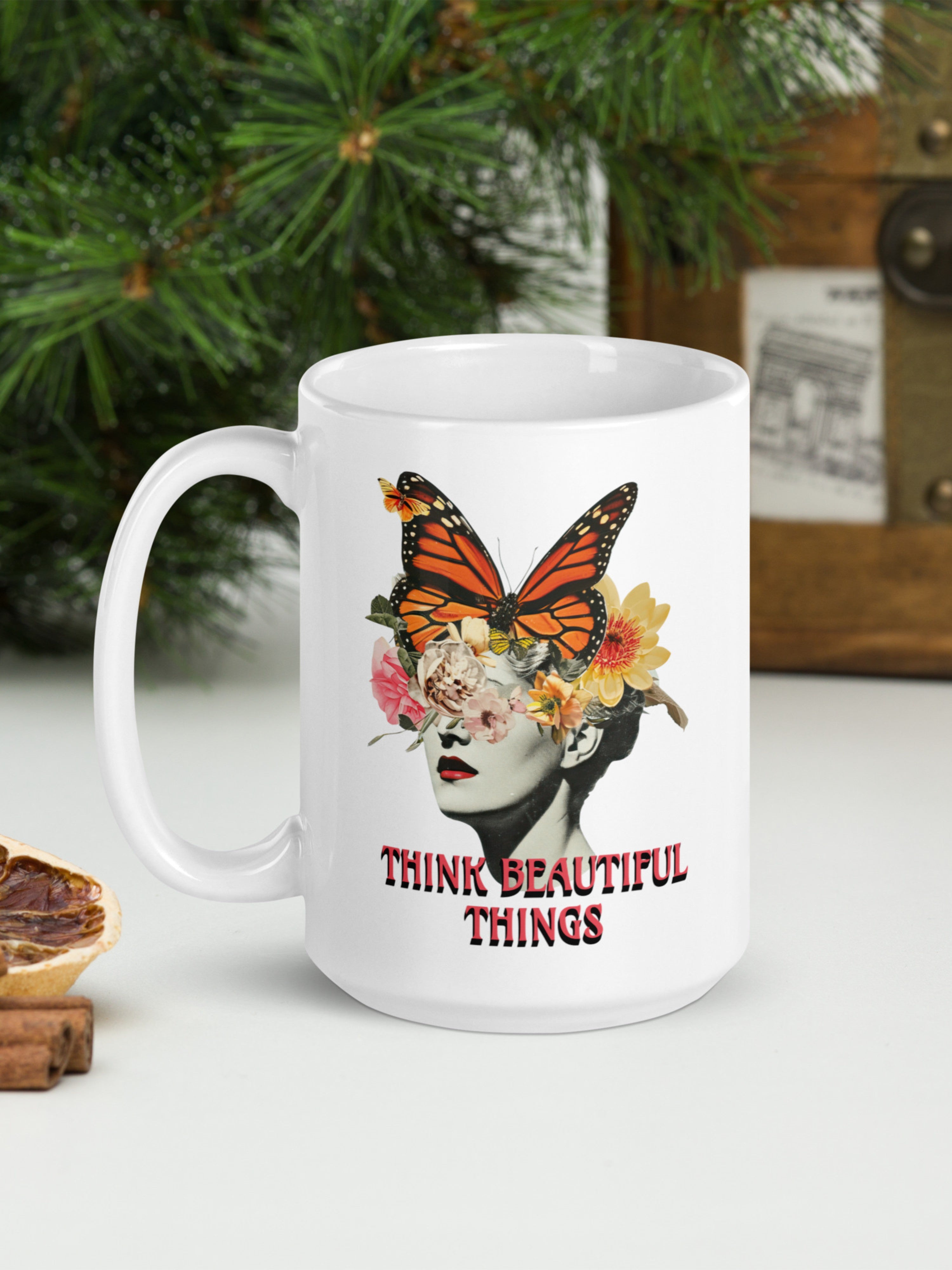 Think Beautiful Things — He Renews Your Mind Mug