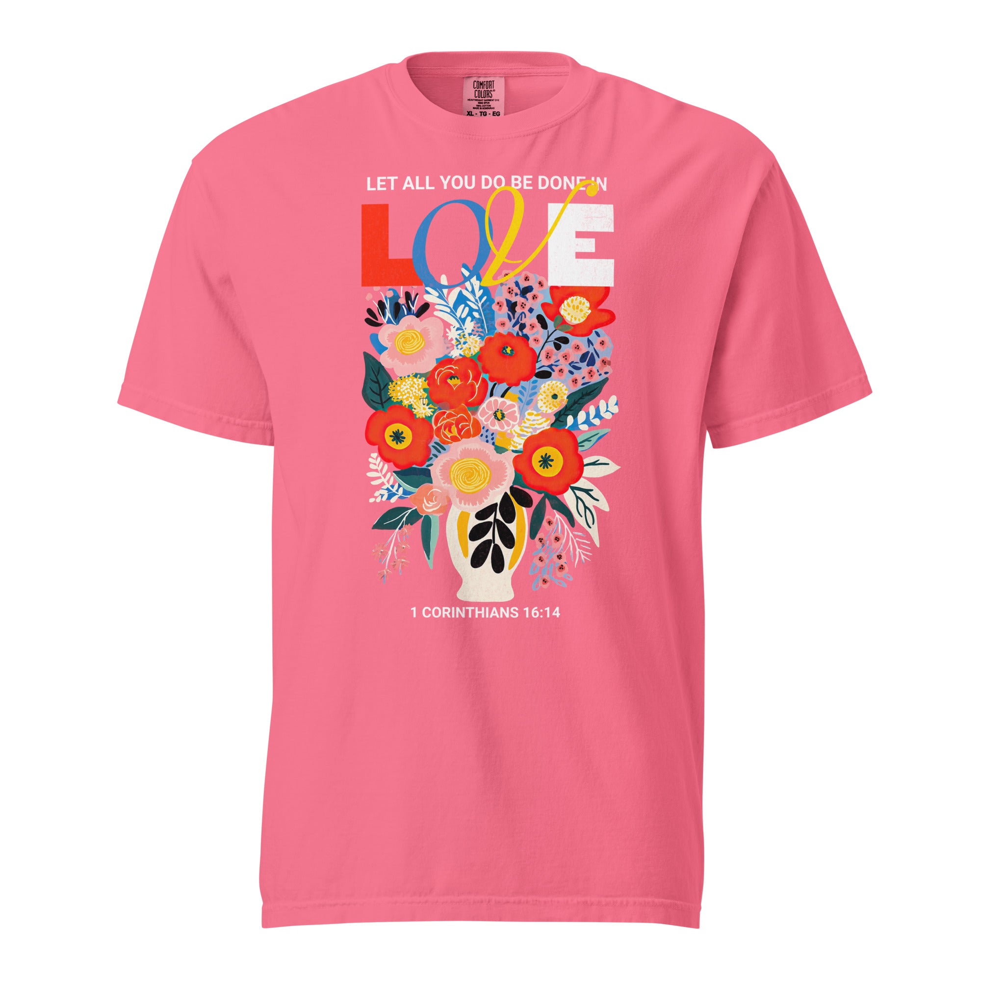 Let All You do be done in LOVE — Color Block Bouquet