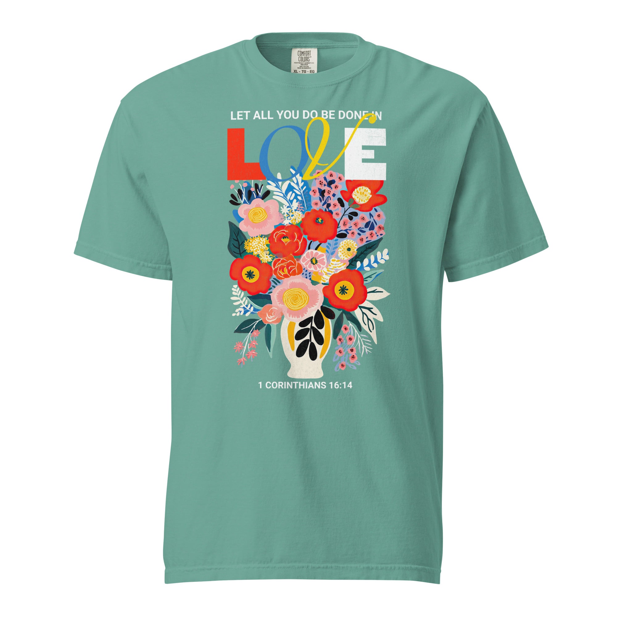Let All You do be done in LOVE — Color Block Bouquet