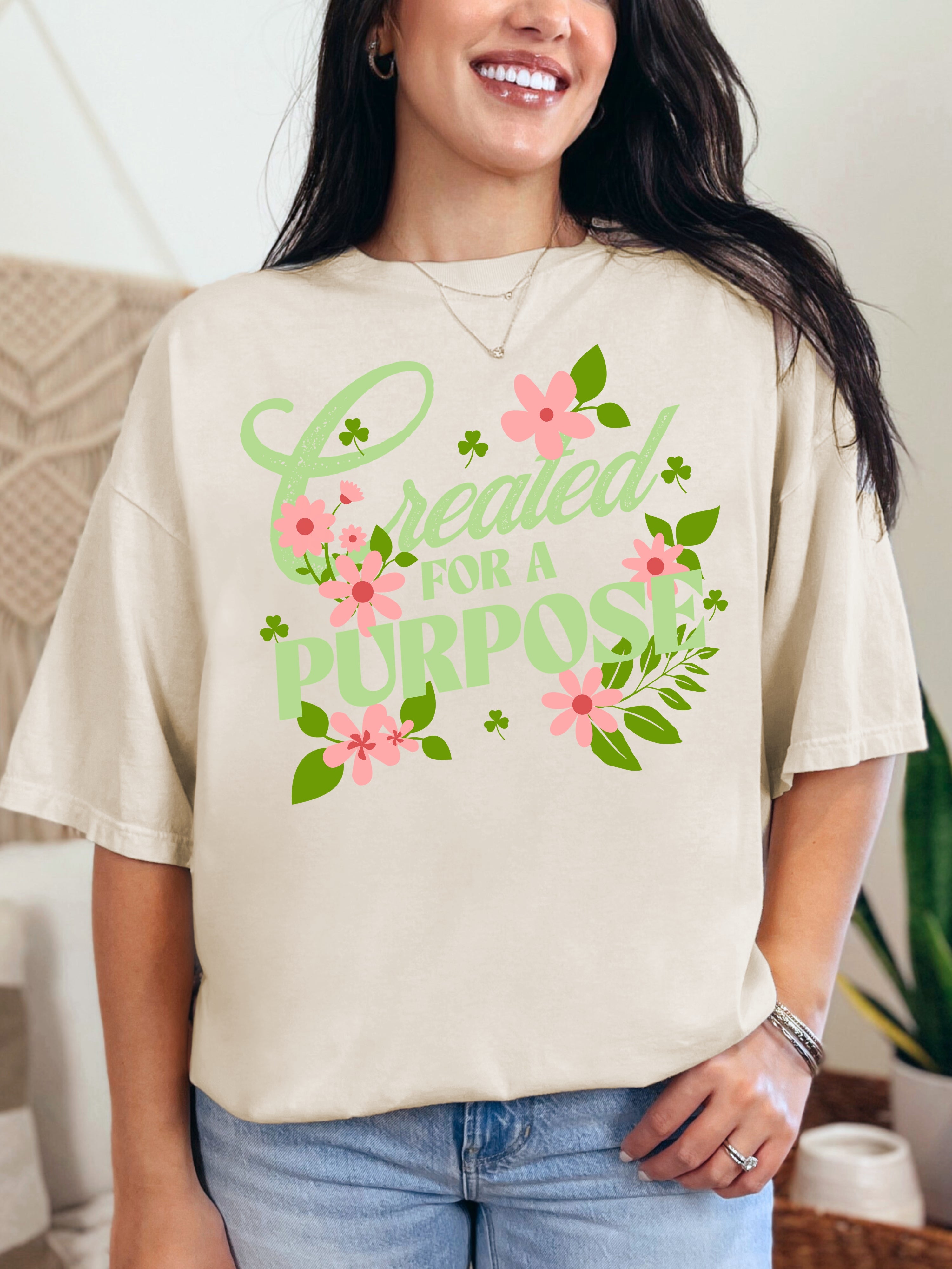 Created for a Purpose — Pink & Green Floral