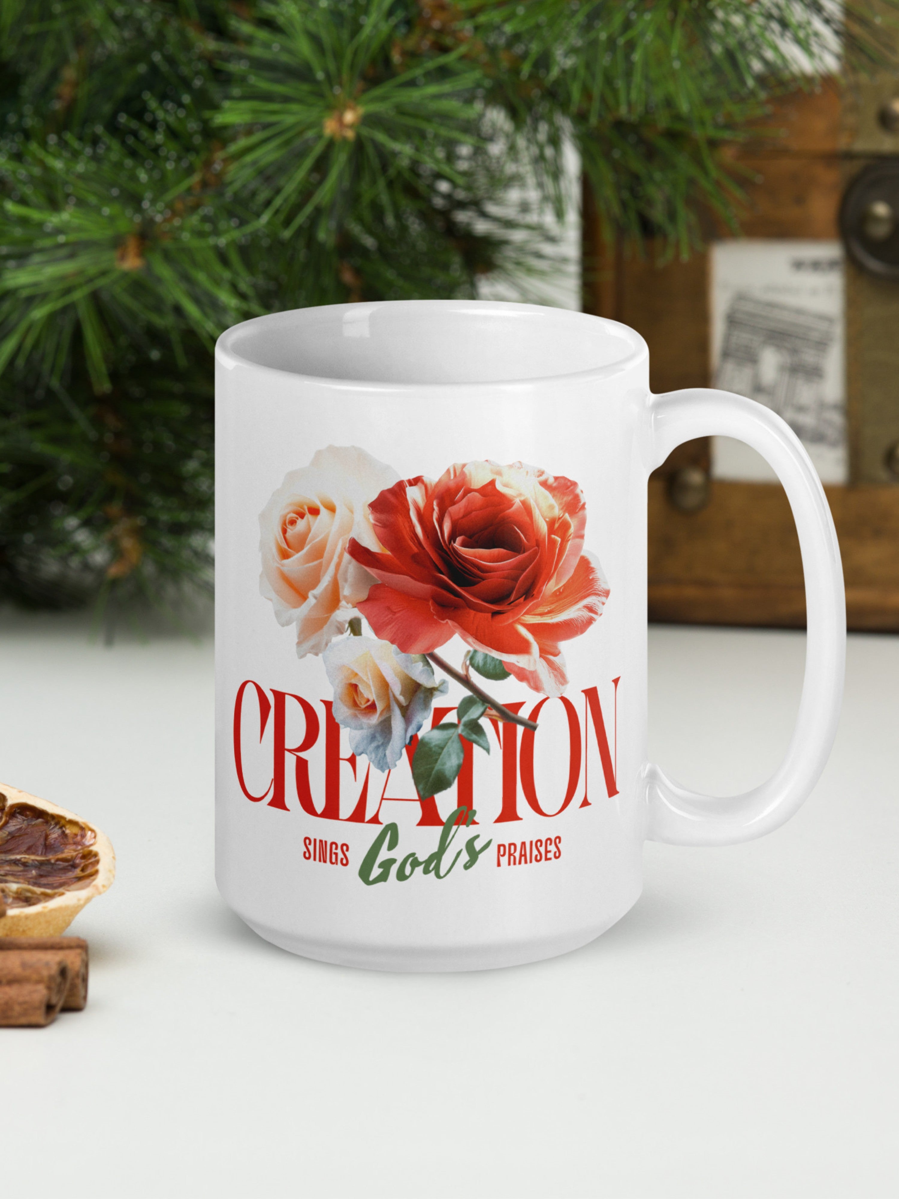 Creation Sings God's Praises — Rose Bloom Mug