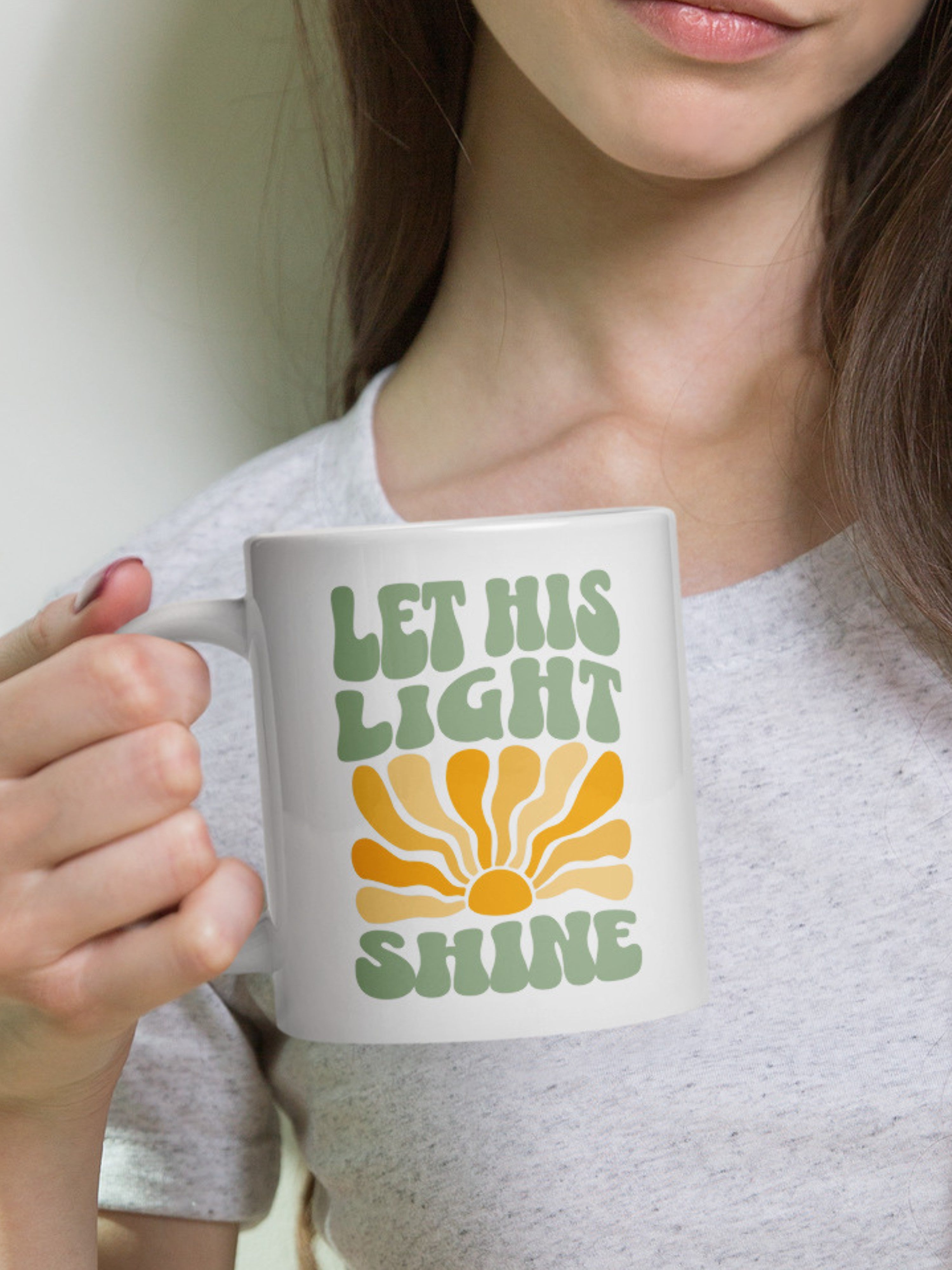 Let His Light Shine  —  Retro Sun Mug