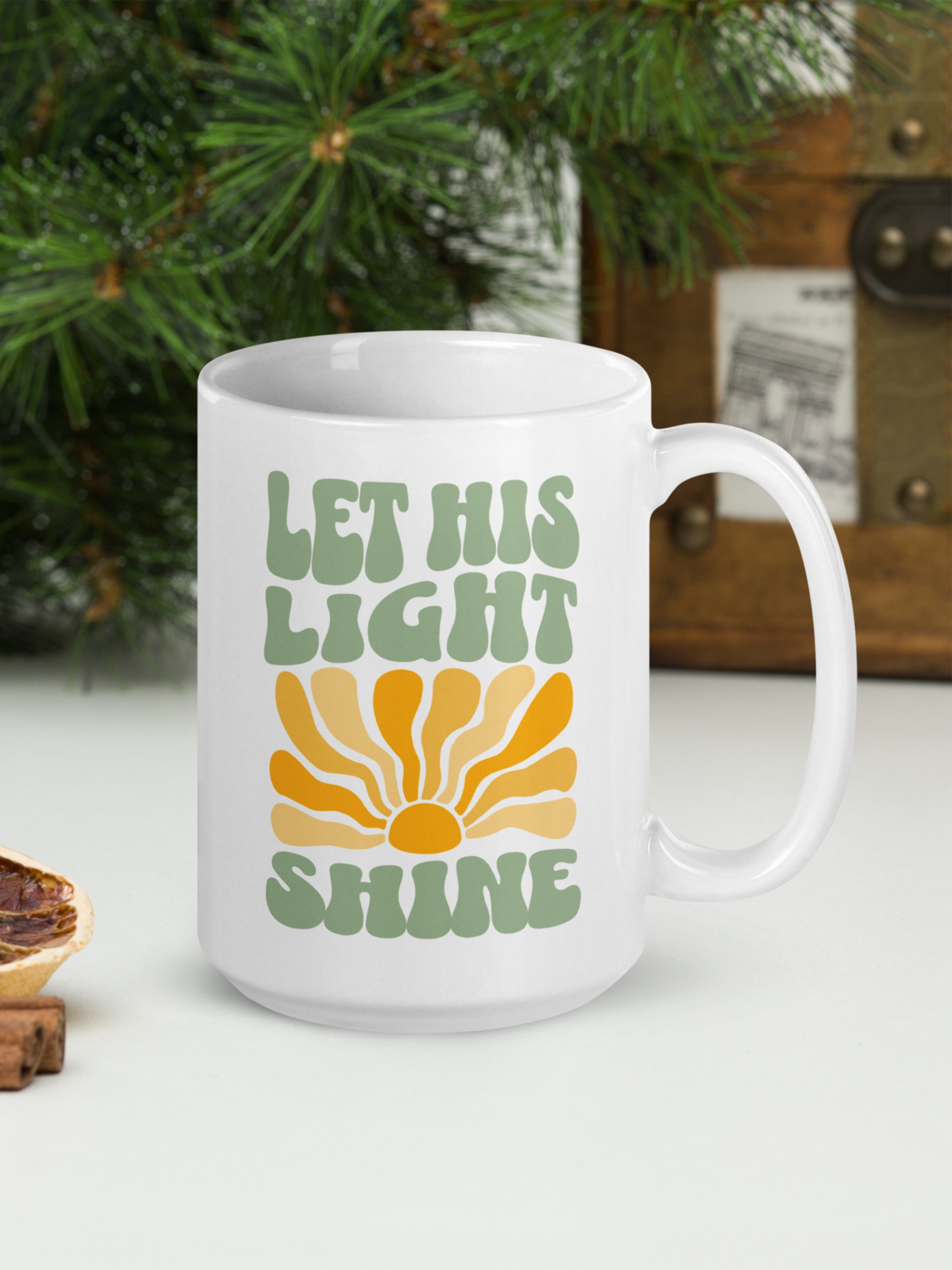 Let His Light Shine  —  Retro Sun Mug