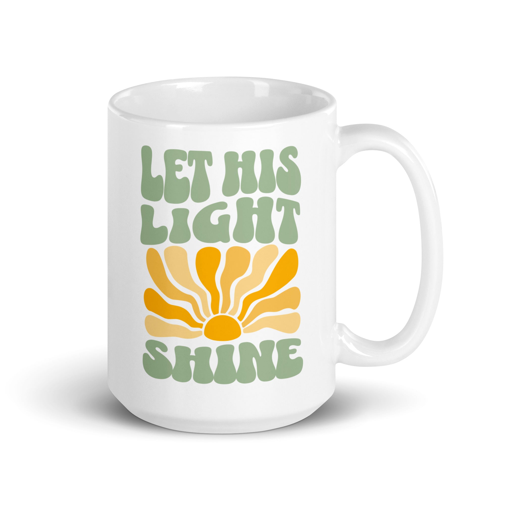 Let His Light Shine  —  Retro Sun Mug