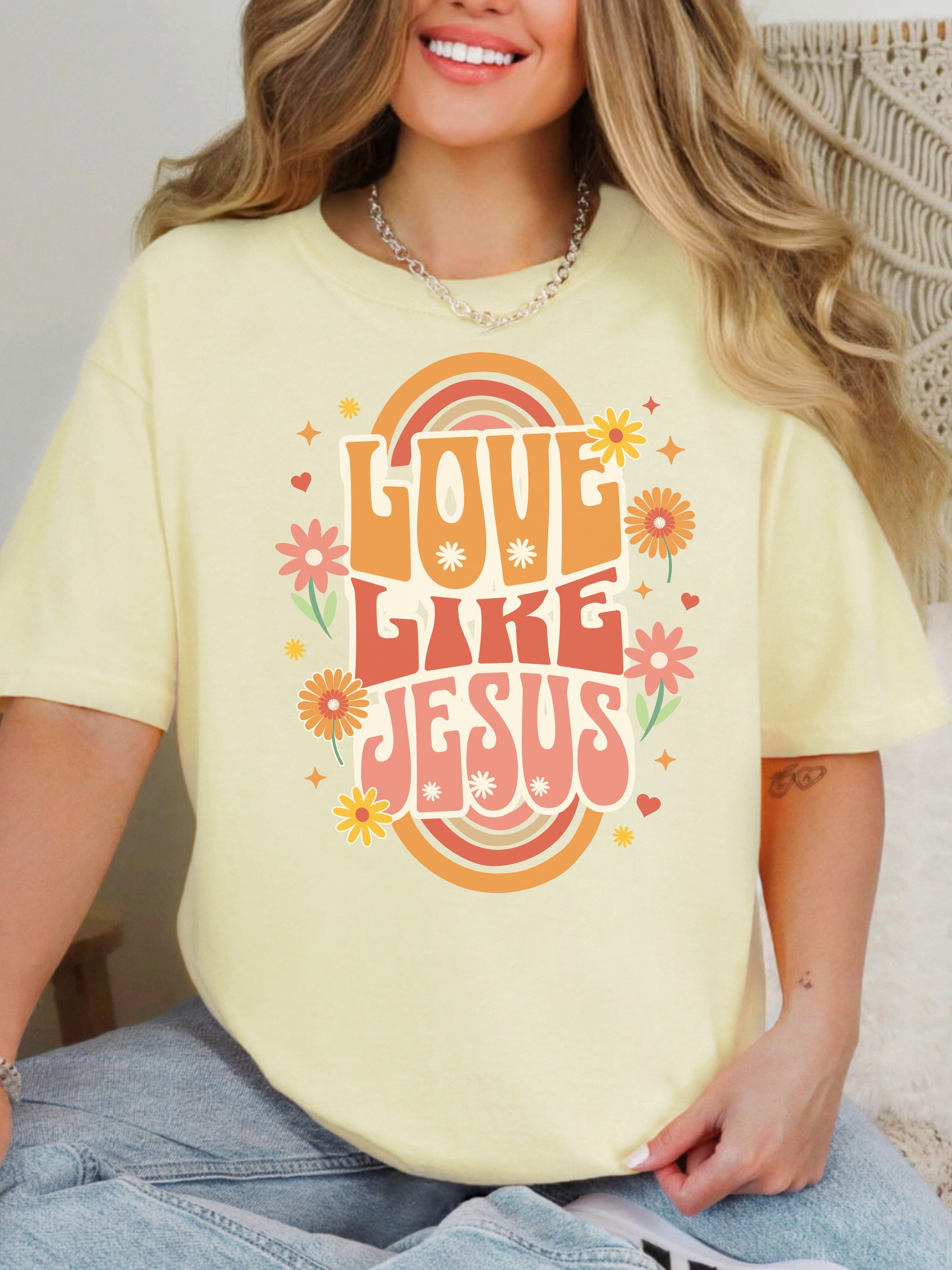 Love Like Jesus — Retro Rainbow