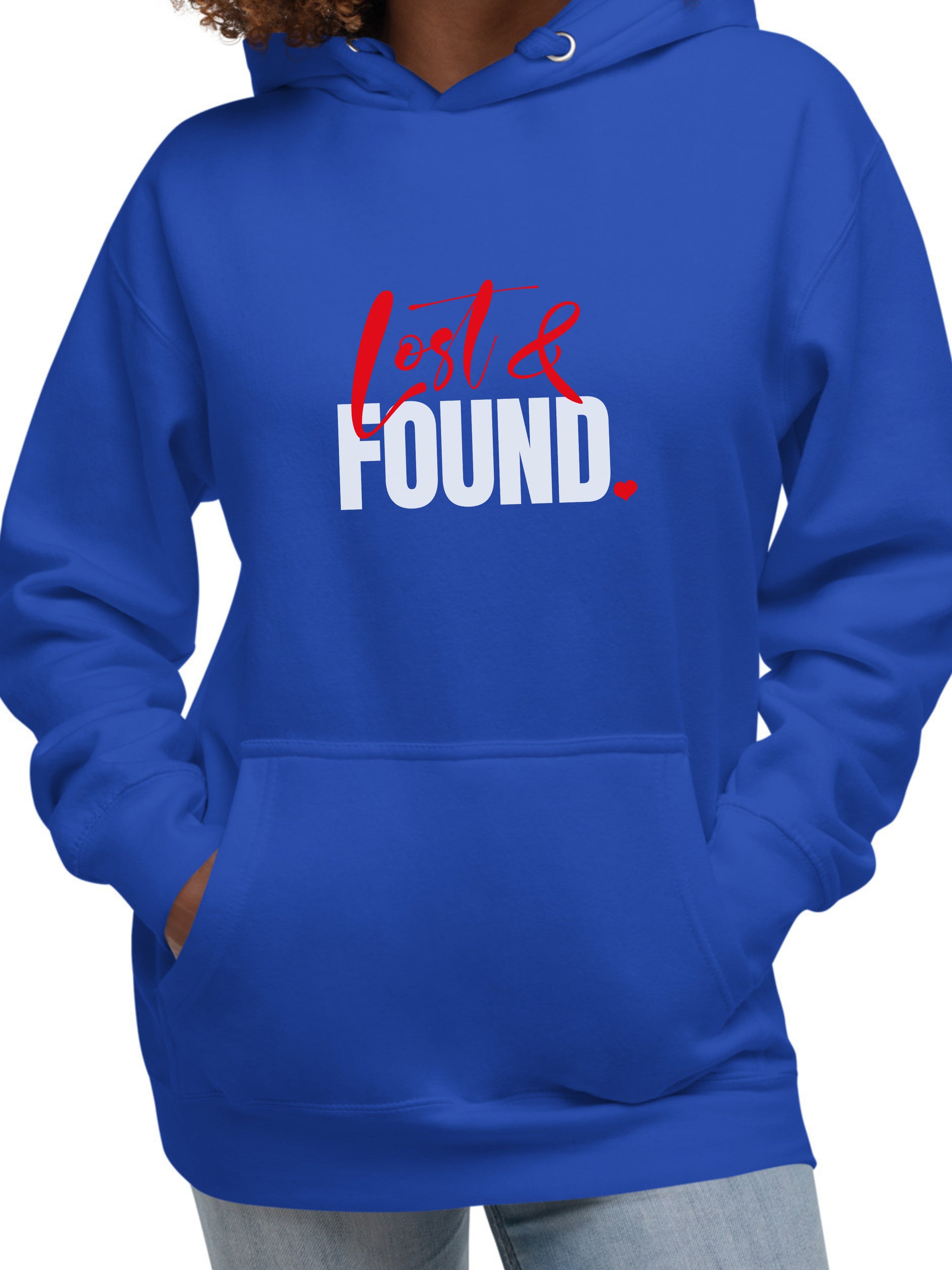 Lost & Found. — Red & White Bold Hoodie