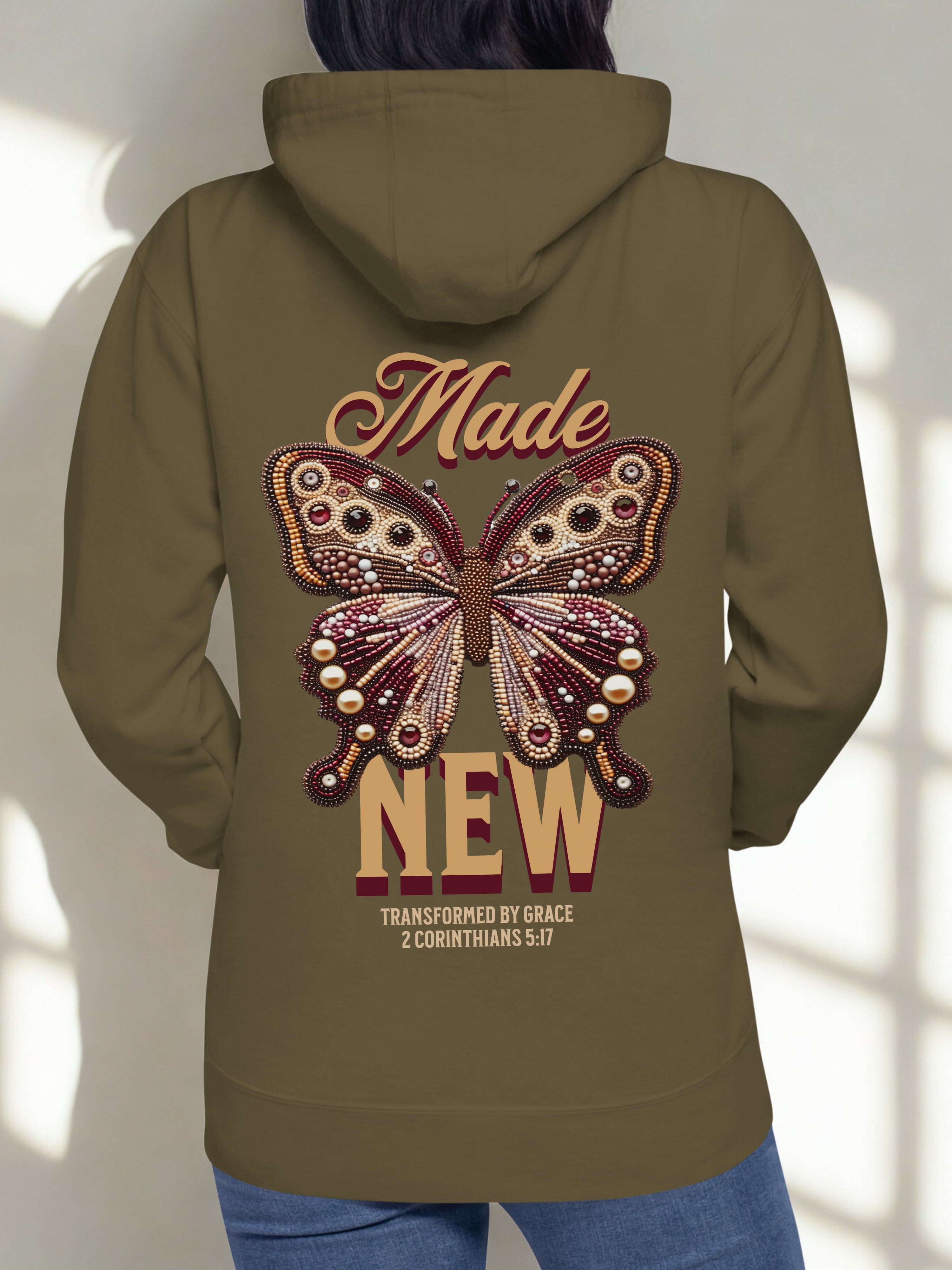 Made New — Beaded Butterfly Hoodie