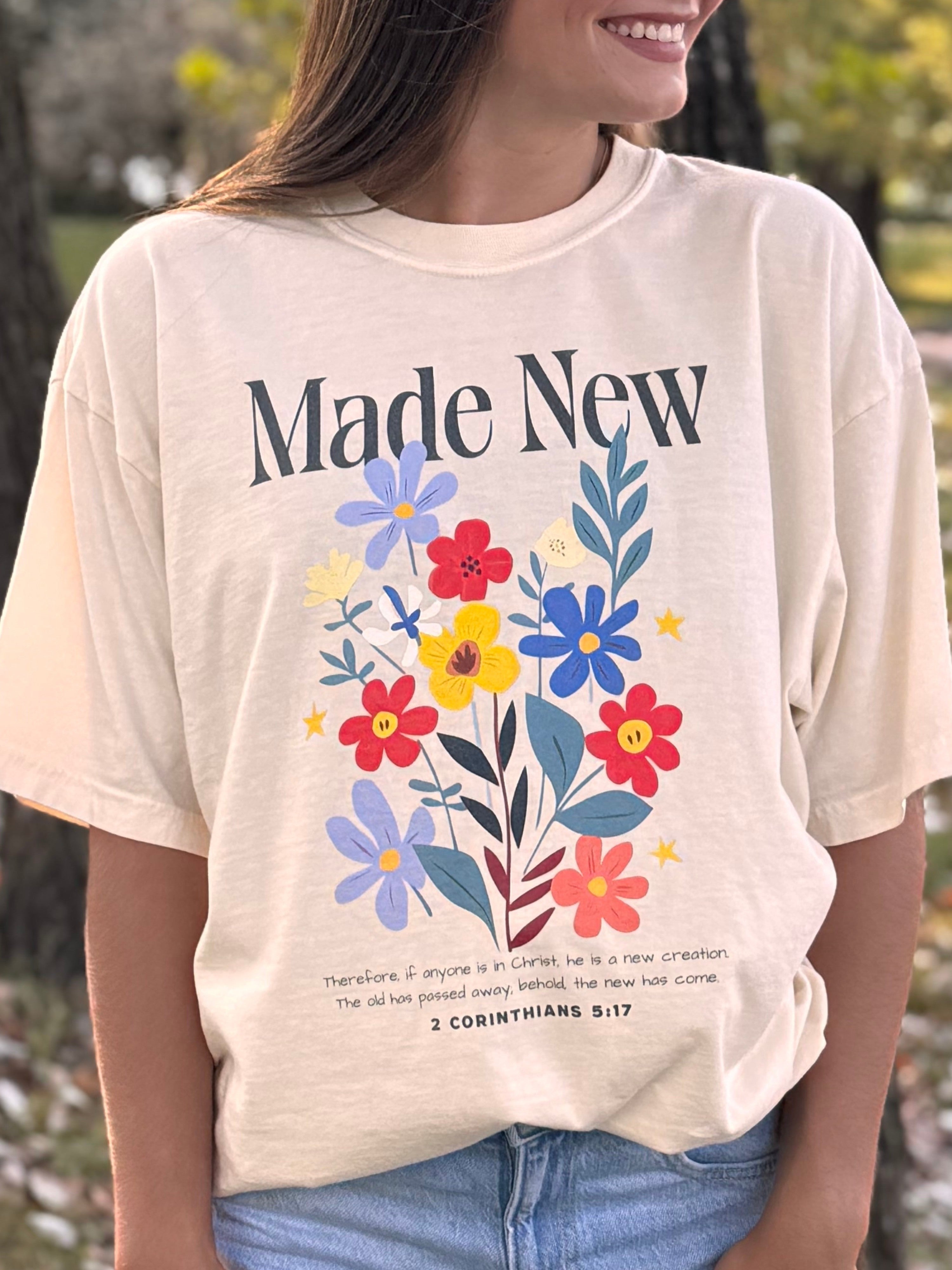 Made New  — Whimsy Flowers T-Shirt