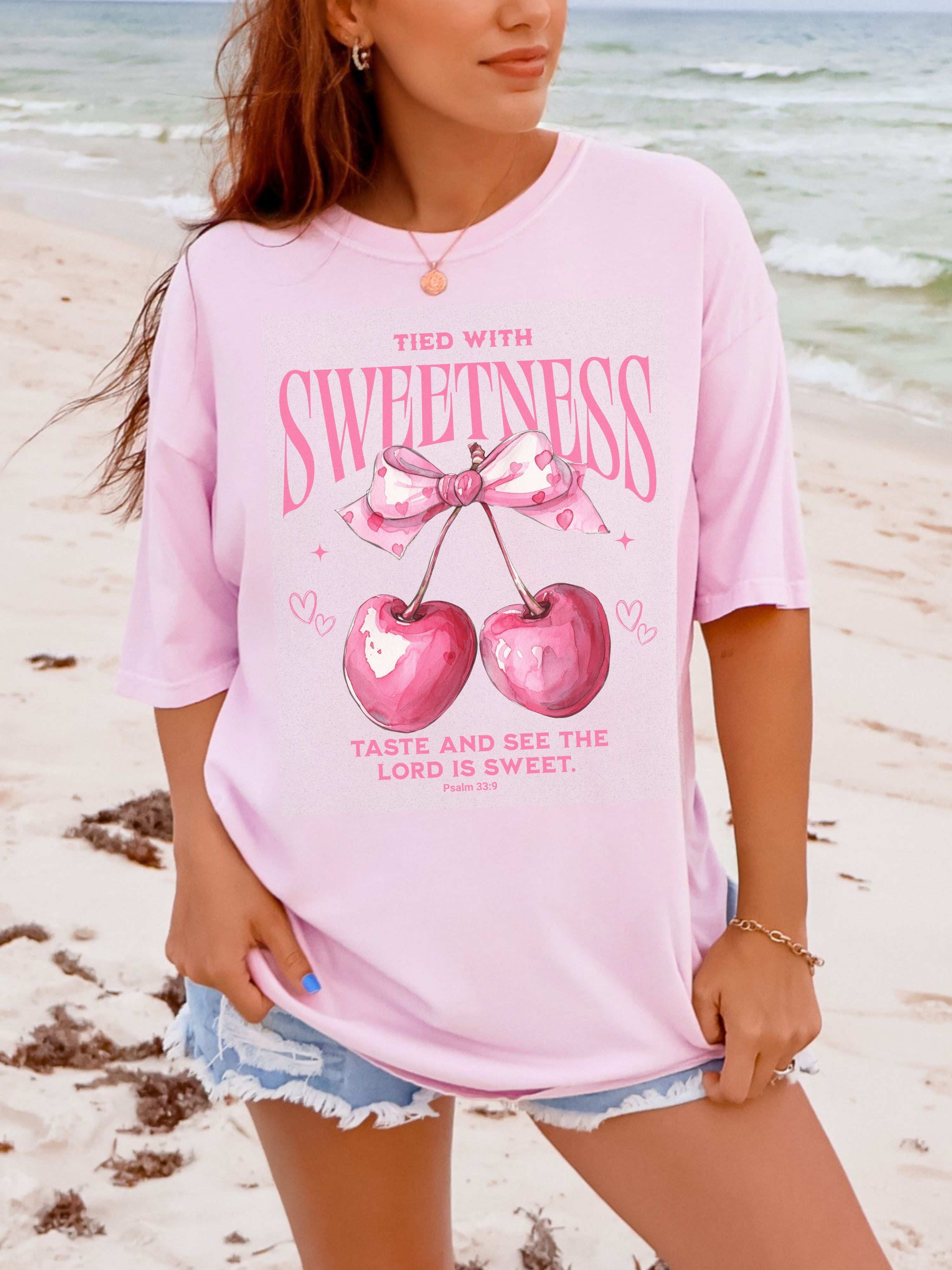 Tied with Sweetness — Bow and Cherries