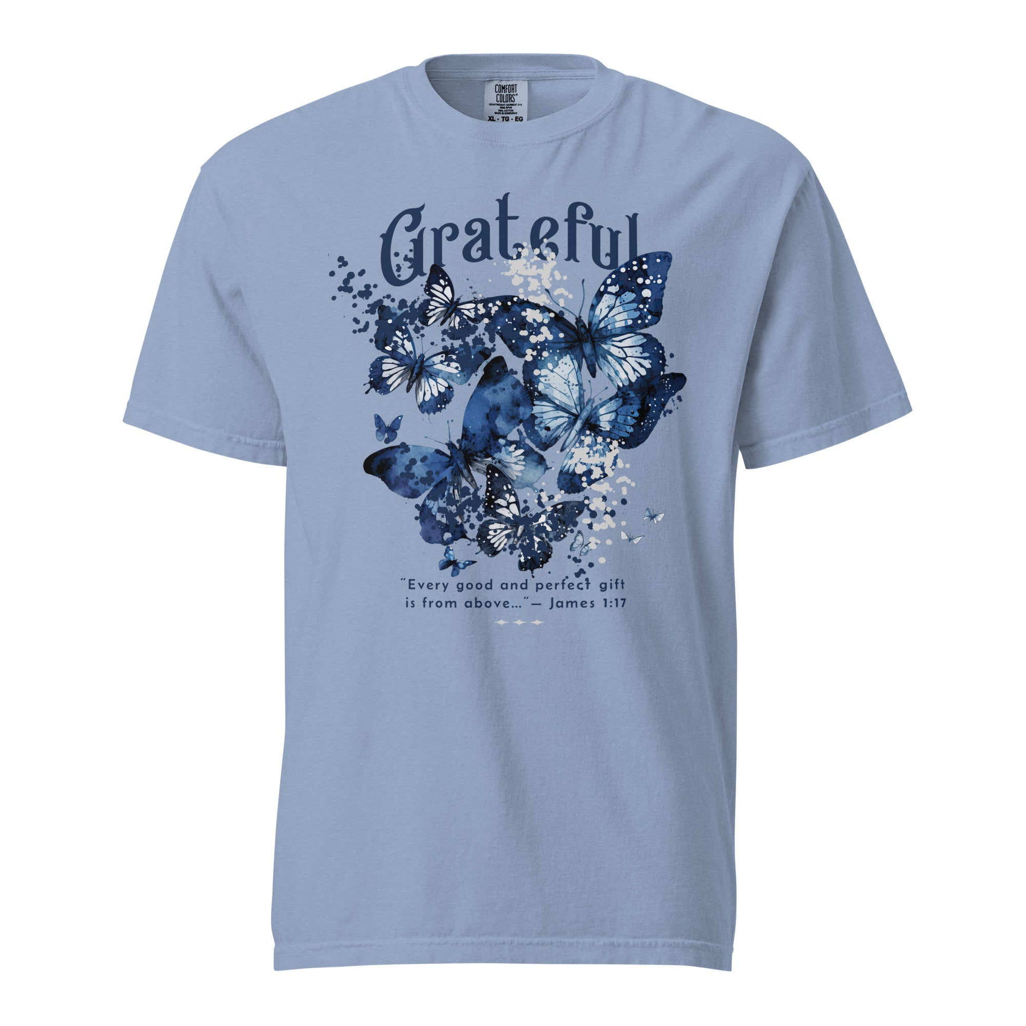 Grateful, Every Good and Perfect Gift — Blue Butterfly